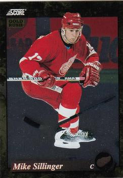 #651 Mike Sillinger  - Detroit Red Wings - 1993-94 Score - Gold Rush Hockey