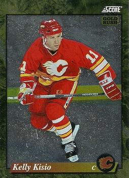 #556 Kelly Kisio  - Calgary Flames - 1993-94 Score - Gold Rush Hockey