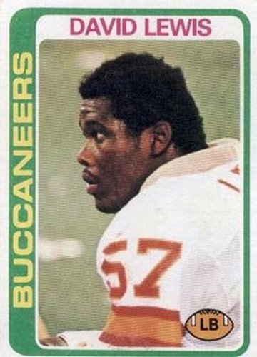 #484 David Lewis - Tampa Bay Buccaneers - 1978 Topps Football