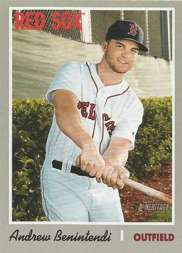 #484 Andrew Benintendi - Boston Red Sox - 2019 Topps Heritage Baseball
