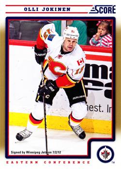 #484 Olli Jokinen - Winnipeg Jets - 2012-13 Score - Gold Rush Hockey