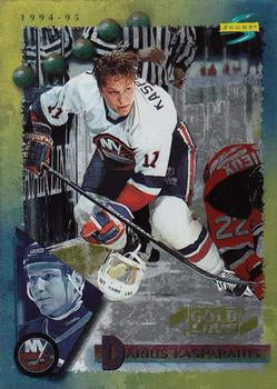 #11 Darius Kasparaitis - New York Islanders - 1994-95 Score - Gold Line Hockey