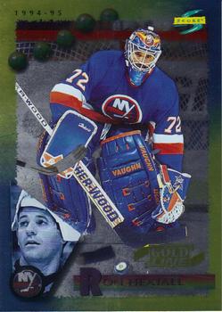 #140 Ron Hextall - New York Islanders - 1994-95 Score - Gold Line Hockey