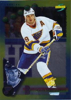 #155 Brendan Shanahan - St. Louis Blues - 1994-95 Score - Gold Line Hockey
