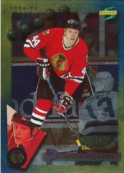 #6 Patrick Poulin - Chicago Blackhawks - 1994-95 Score - Gold Line Hockey