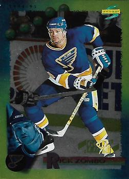#75 Rick Zombo - St. Louis Blues - 1994-95 Score - Gold Line Hockey