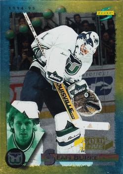 #84 Sean Burke - Hartford Whalers - 1994-95 Score - Gold Line Hockey