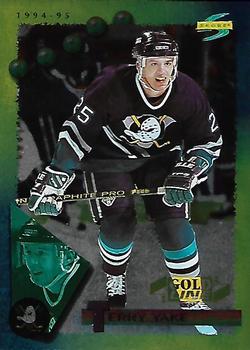#93 Terry Yake - Anaheim Mighty Ducks - 1994-95 Score - Gold Line Hockey