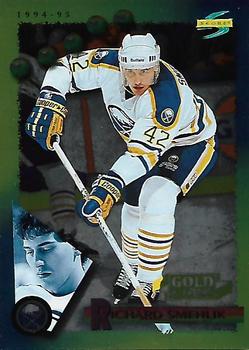 #129 Richard Smehlik - Buffalo Sabres - 1994-95 Score - Gold Line Hockey