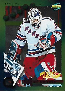 #130 Mike Richter - New York Rangers - 1994-95 Score - Gold Line Hockey
