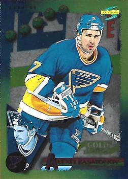 #183 Alexei Kasatonov - St. Louis Blues - 1994-95 Score - Gold Line Hockey