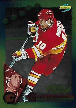 #186 Gary Roberts - Calgary Flames - 1994-95 Score - Gold Line Hockey