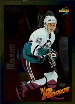 #232 Maxim Bets - Anaheim Mighty Ducks - 1994-95 Score - Gold Line Hockey