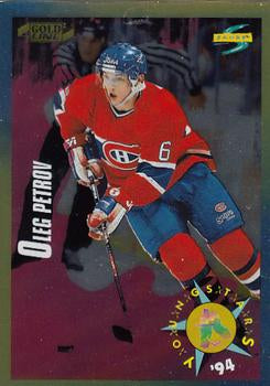 #260 Oleg Petrov - Montreal Canadiens - 1994-95 Score - Gold Line Hockey