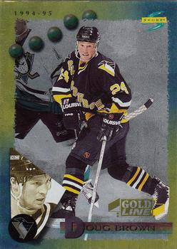 #15 Doug Brown - Pittsburgh Penguins - 1994-95 Score - Gold Line Hockey