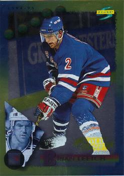 #184 Brian Leetch - New York Rangers - 1994-95 Score - Gold Line Hockey