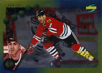 #189 Chris Chelios - Chicago Blackhawks - 1994-95 Score - Gold Line Hockey