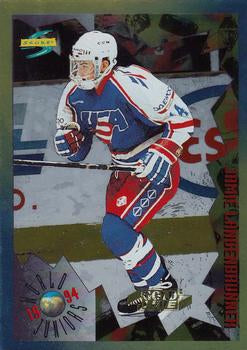 #211 Jamie Langenbrunner - USA - 1994-95 Score - Gold Line Hockey