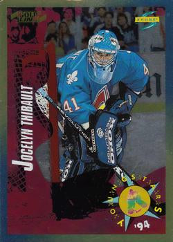 #250 Jocelyn Thibault - Quebec Nordiques - 1994-95 Score - Gold Line Hockey