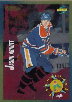 #254 Jason Arnott - Edmonton Oilers - 1994-95 Score - Gold Line Hockey