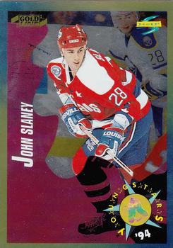 #262 John Slaney - Washington Capitals - 1994-95 Score - Gold Line Hockey