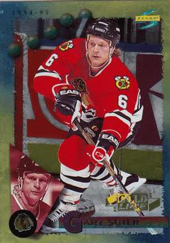 #44 Gary Suter - Chicago Blackhawks - 1994-95 Score - Gold Line Hockey