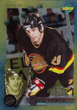 #9 Gino Odjick - Vancouver Canucks - 1994-95 Score - Gold Line Hockey