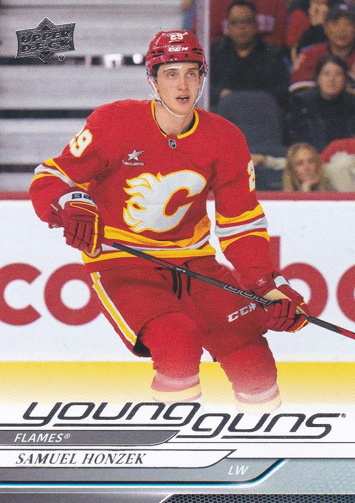#485 Samuel Honzek - Calgary Flames - 2024-25 Upper Deck Hockey