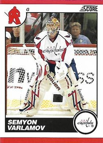 #485 Semyon Varlamov - Washington Capitals - 2010-11 Score Hockey