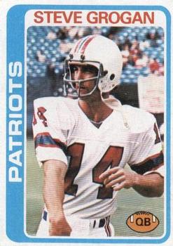 #485 Steve Grogan - New England Patriots - 1978 Topps Football