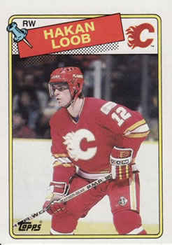 #110 Hakan Loob - Calgary Flames - 1988-89 Topps Hockey