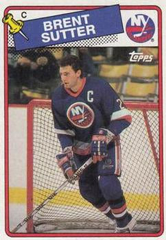 #7 Brent Sutter - New York Islanders - 1988-89 Topps Hockey