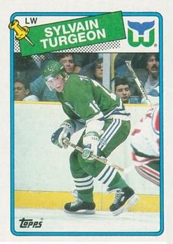 #24 Sylvain Turgeon - Hartford Whalers - 1988-89 Topps Hockey