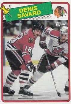 #26 Denis Savard - Chicago Blackhawks - 1988-89 Topps Hockey