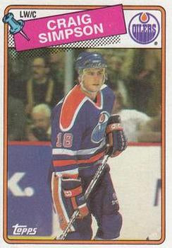 #27 Craig Simpson - Edmonton Oilers - 1988-89 Topps Hockey