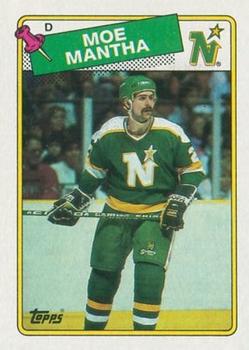 #30 Moe Mantha - Minnesota North Stars - 1988-89 Topps Hockey