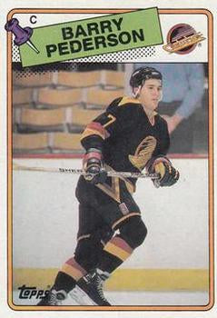 #32 Barry Pederson - Vancouver Canucks - 1988-89 Topps Hockey