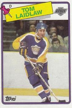 #37 Tom Laidlaw - Los Angeles Kings - 1988-89 Topps Hockey
