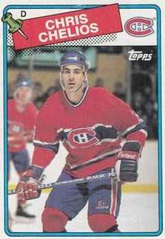 #49 Chris Chelios - Montreal Canadiens - 1988-89 Topps Hockey