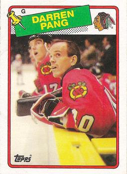 #51 Darren Pang - Chicago Blackhawks - 1988-89 Topps Hockey