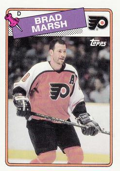 #64 Brad Marsh - Philadelphia Flyers - 1988-89 Topps Hockey