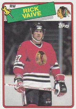 #77 Rick Vaive - Chicago Blackhawks - 1988-89 Topps Hockey