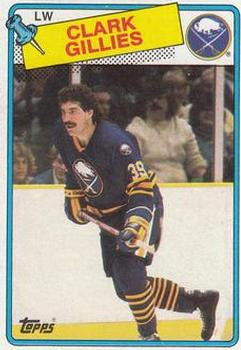 #80 Clark Gillies - Buffalo Sabres - 1988-89 Topps Hockey