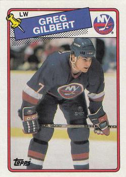 #83 Greg Gilbert - New York Islanders - 1988-89 Topps Hockey