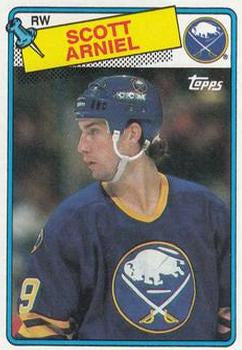#90 Scott Arniel - Buffalo Sabres - 1988-89 Topps Hockey