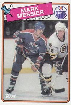 #93 Mark Messier - Edmonton Oilers - 1988-89 Topps Hockey