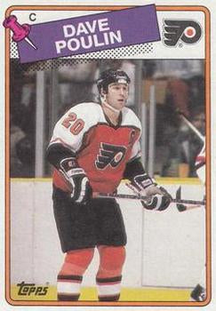#100 Dave Poulin - Philadelphia Flyers - 1988-89 Topps Hockey