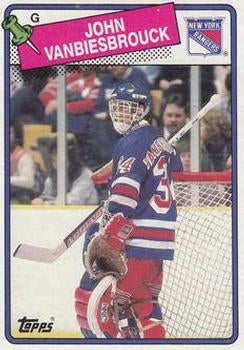 #102 John Vanbiesbrouck - New York Rangers - 1988-89 Topps Hockey