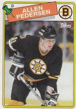 #103 Allen Pedersen - Boston Bruins - 1988-89 Topps Hockey