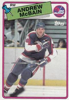 #105 Andrew McBain - Winnipeg Jets - 1988-89 Topps Hockey